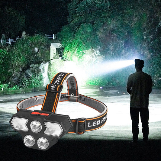 11 LED USB Rechargeable 4 Lighting Modes 800mah Headlamp