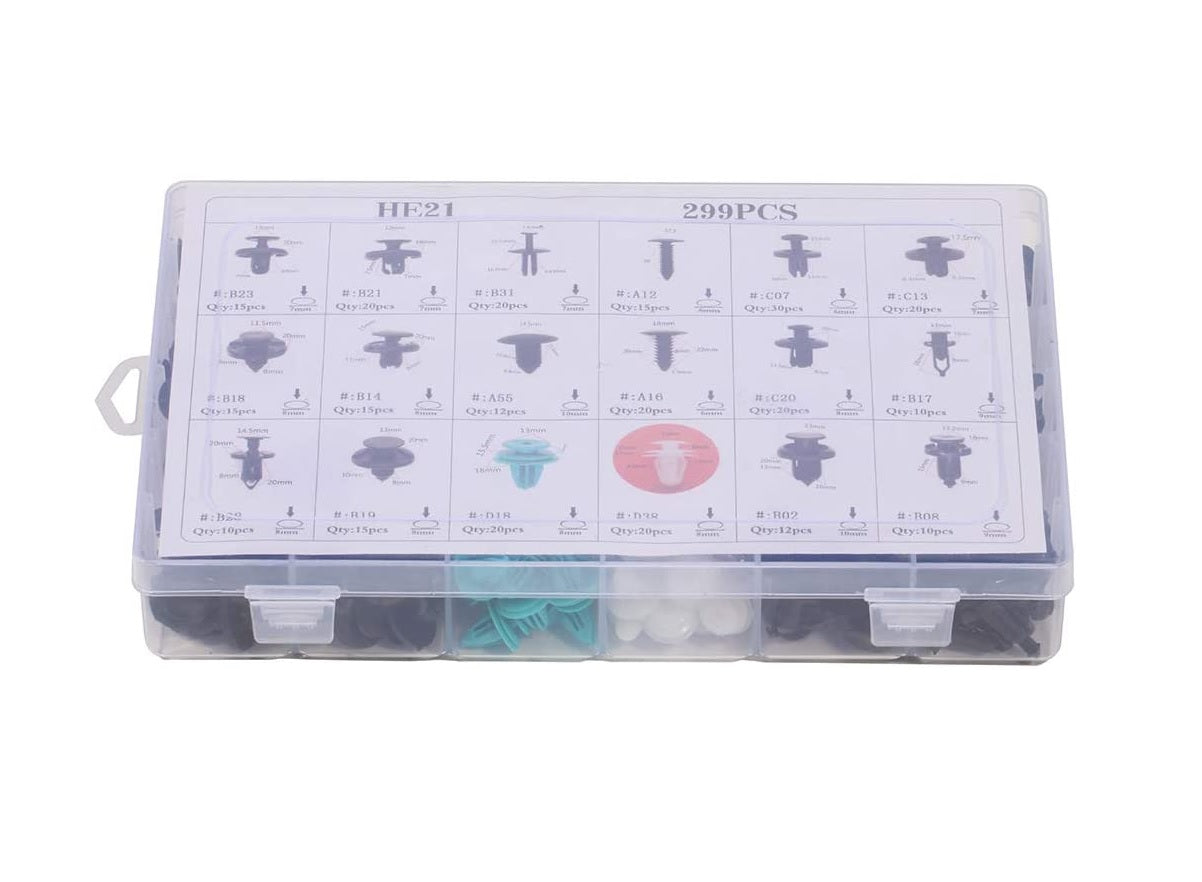 Universal Car Retainer Clips Kit - 299pcs