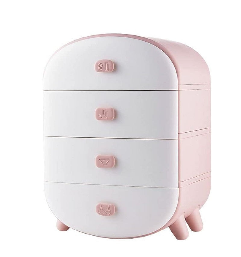 Plastic 4 Drawer Storage Case For Small Items