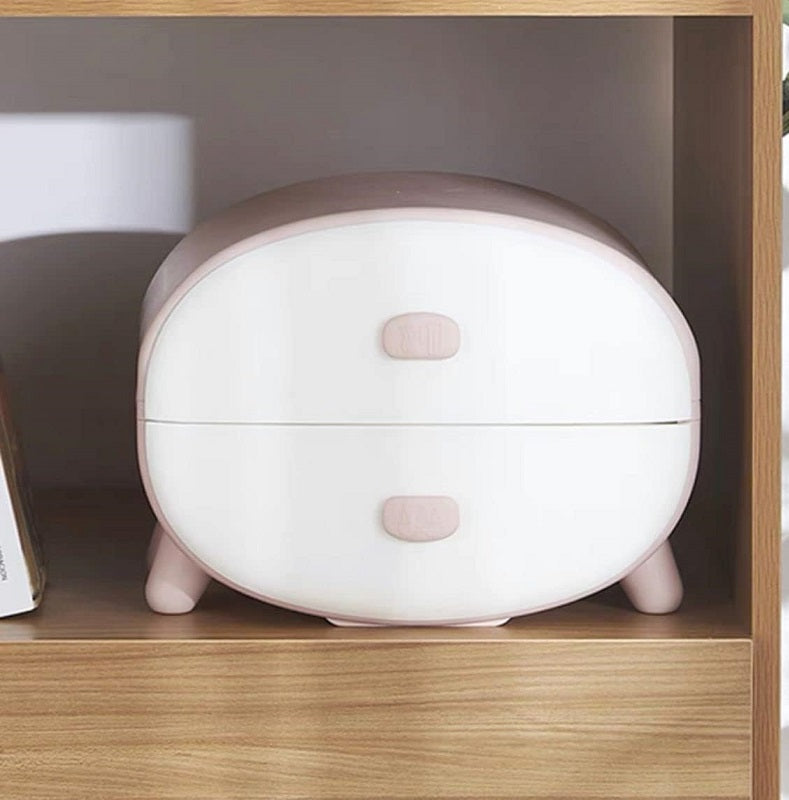 Plastic 2 Drawer Storage Box For Small Items