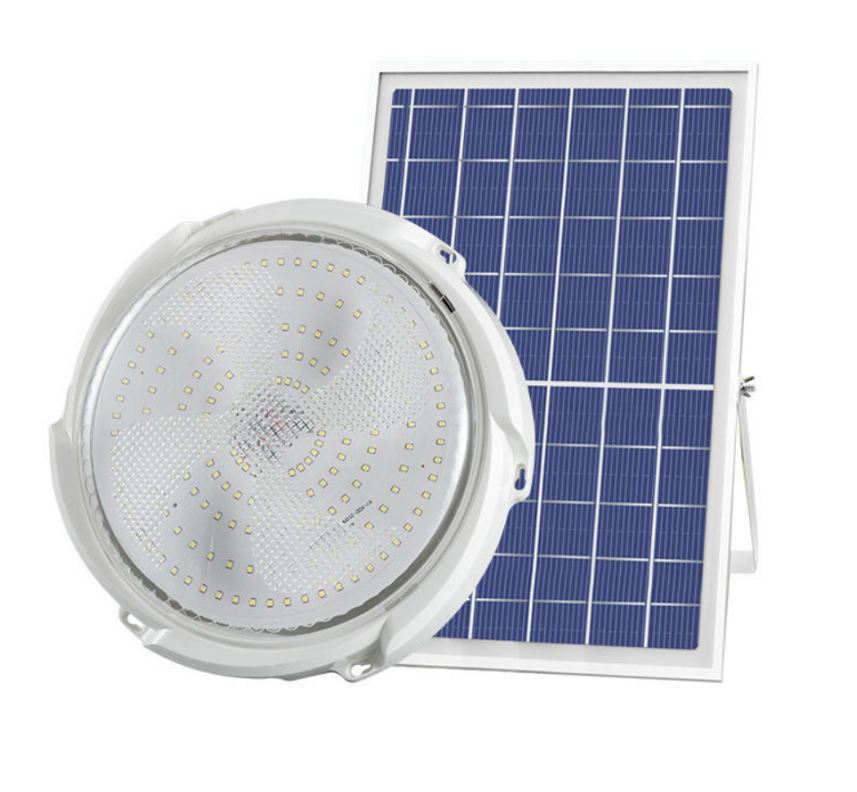 400W Solar Powered Ceiling Light With 5M Cable And Remote Control
