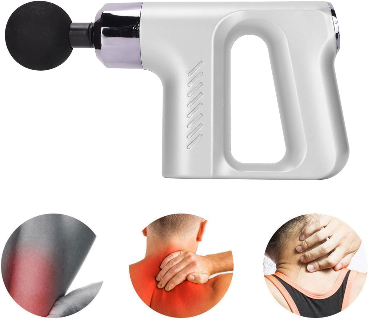 4-In-1 Rechargeable Adjustable 5 Speed Electric Massage Gun