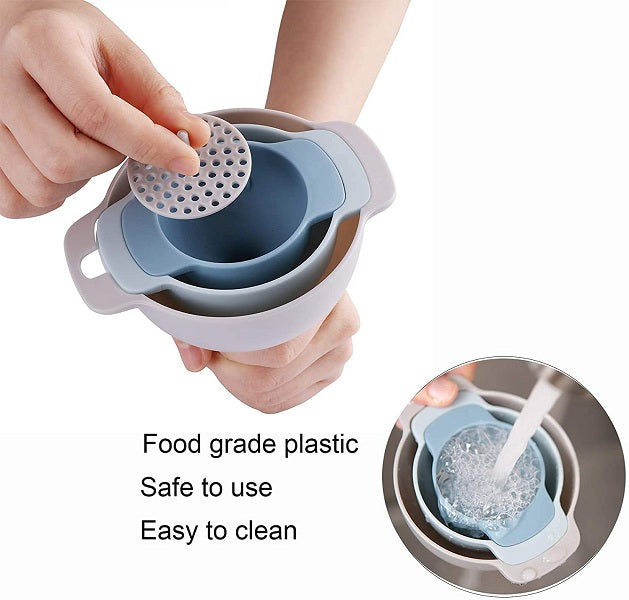 4 in 1 Mini Funnels with Detachable Strainer