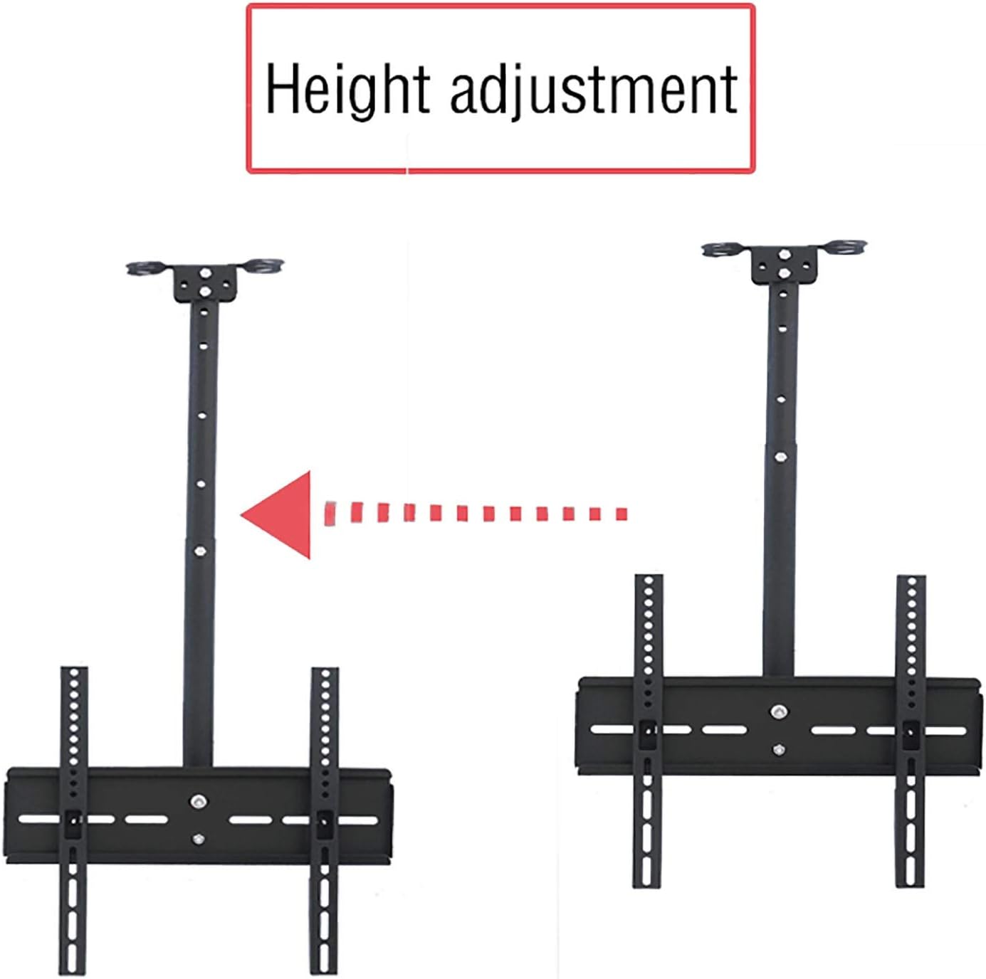 Adjustable 20″To 55″ Tilt Swivel Ceiling Mount TV Bracket