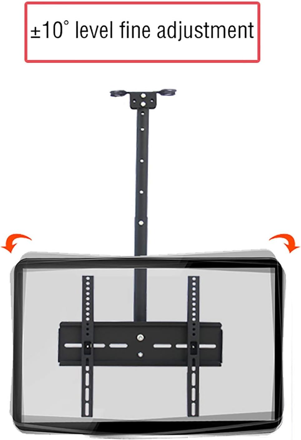 Adjustable 20″To 55″ Tilt Swivel Ceiling Mount TV Bracket