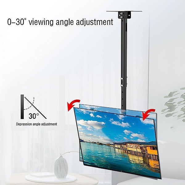 26-60″ Height And Angle Adjustable Ceiling TV Mount Bracket