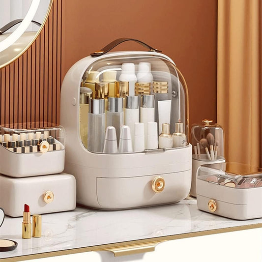 Large Capacity Cosmetic Storage Case With Drawer
