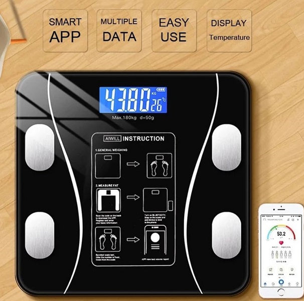 Wireless Rechargeable Digital Bathroom Scale
