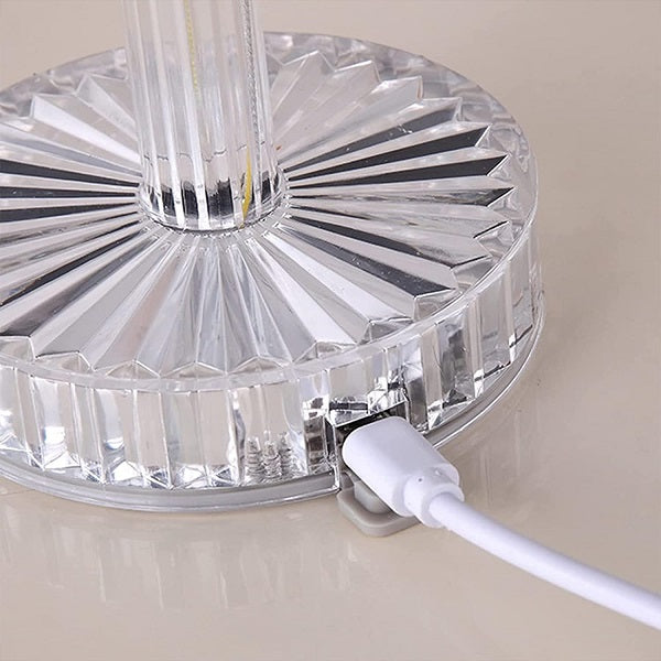 USB Rechargeable Chandelier Design Touch Table Lamp
