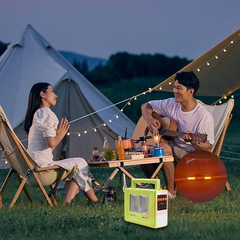 150W Solar Powered Multi-functional Emergency Light + Speaker