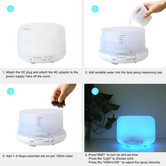 7 LED Aroma Diffuse Humidifier