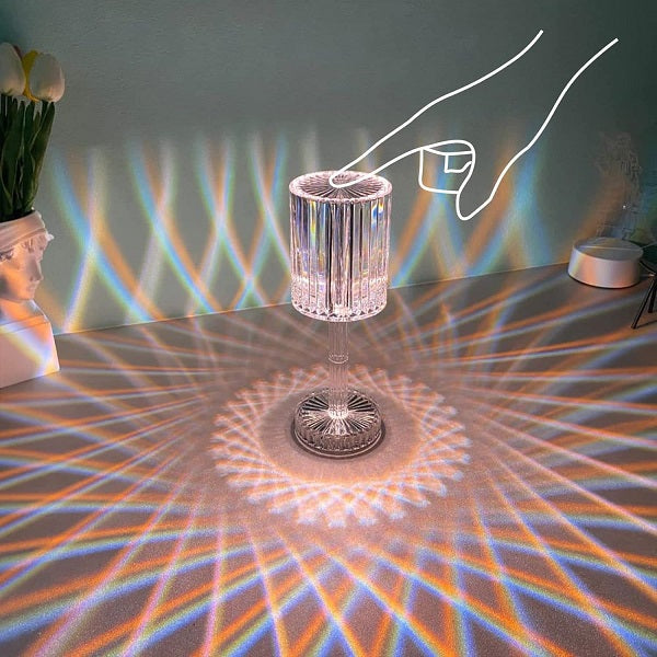 USB Rechargeable Chandelier Design Touch Table Lamp