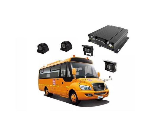 720P 4 Channel Vehicle AHD SD Card MDVR Kit Camera System - No 3g & gps