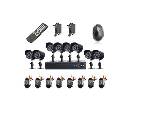 8 Channel CCTV Security Camera System DVR Kit w/ Internet 3G Phone Viewing and HDMI (8ch)
