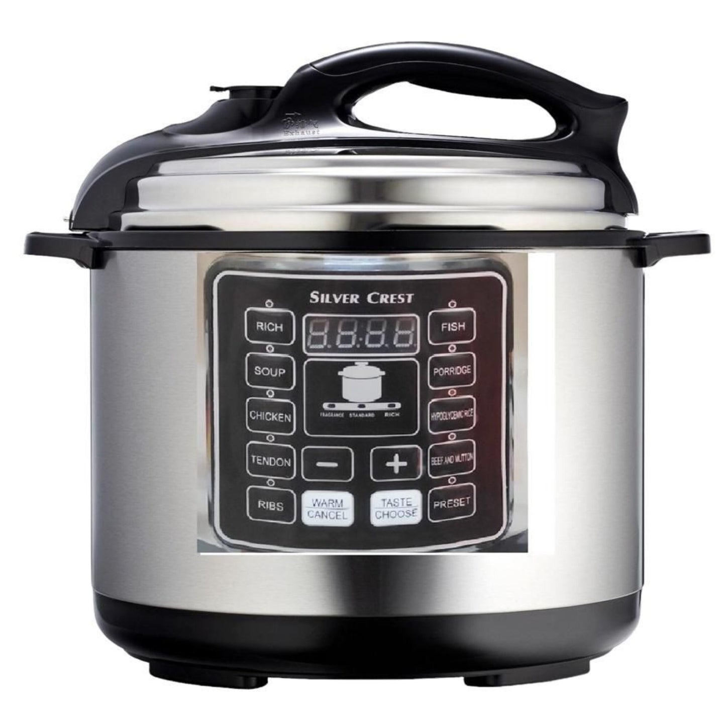 SilverCrest 6L MultiFunction Digital Smart Pressure Cooker - Stainless Steel