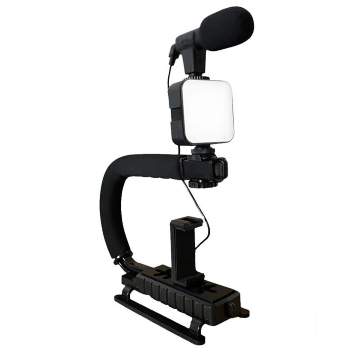 Vloggers Smart LED Light Live Video Stand with Microphone-Q-ZJ010