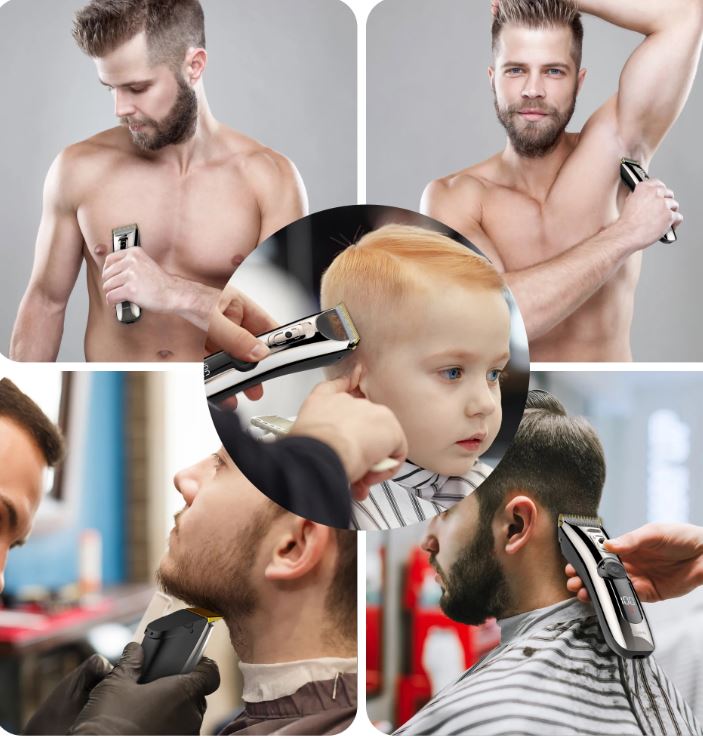 Electric Rechargeable Barber Clippers 2000mah Battery