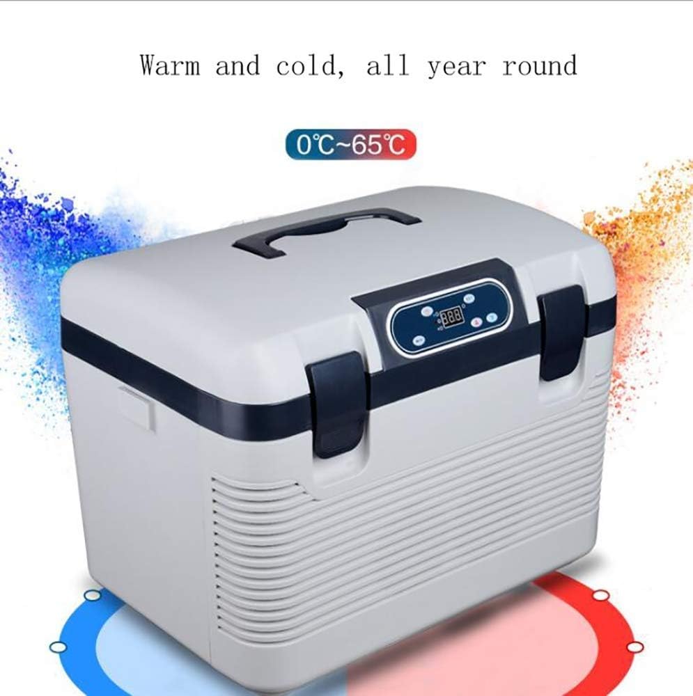 20L Car Fridge, High-Tech Dual-Core, Outdoor Travel Portable Car Cool and Warm Electric Cool Box Small Fridge 12 V / 220 - 240 V For Car and Home