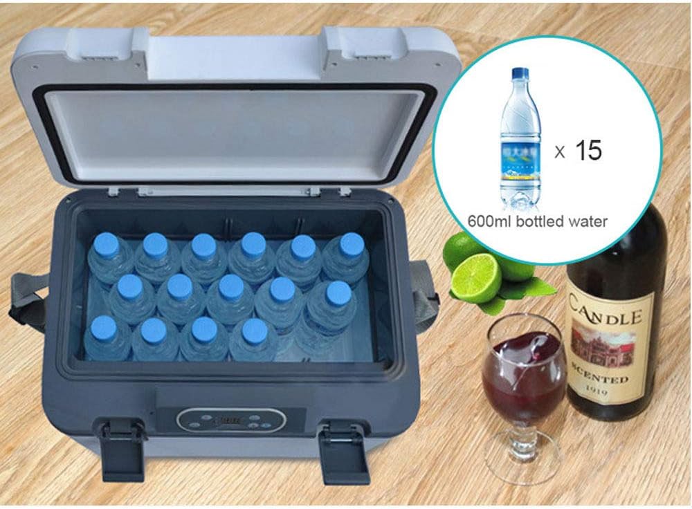 20L Car Fridge, High-Tech Dual-Core, Outdoor Travel Portable Car Cool and Warm Electric Cool Box Small Fridge 12 V / 220 - 240 V For Car and Home