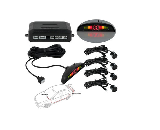 Car Reverse Parking Sensor Assistant - Black