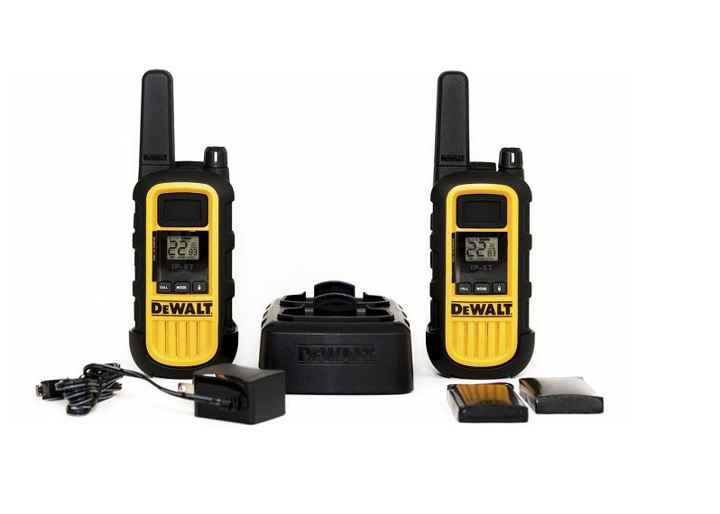 DeWalt DXPMR800 Heavy Duty Professional Walkie Talkie PMR Radio 2pack