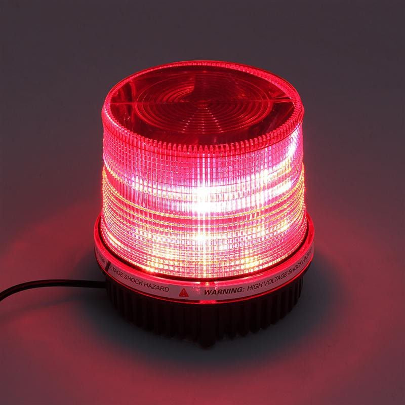 Vehicle Strobe Warning Light Magnetic Mount - Red