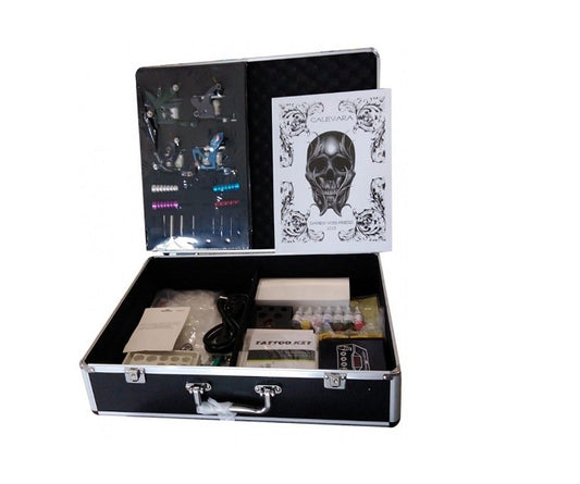 Four Tattoo Machines and Carry Case Kit
