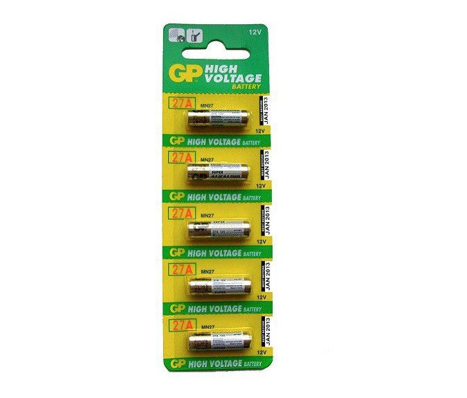 GP 27A Alkaline Batteries - 12V