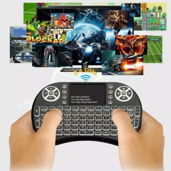Wireless RECHARGEABLE 2.4ghz Keyboard LED Backlit