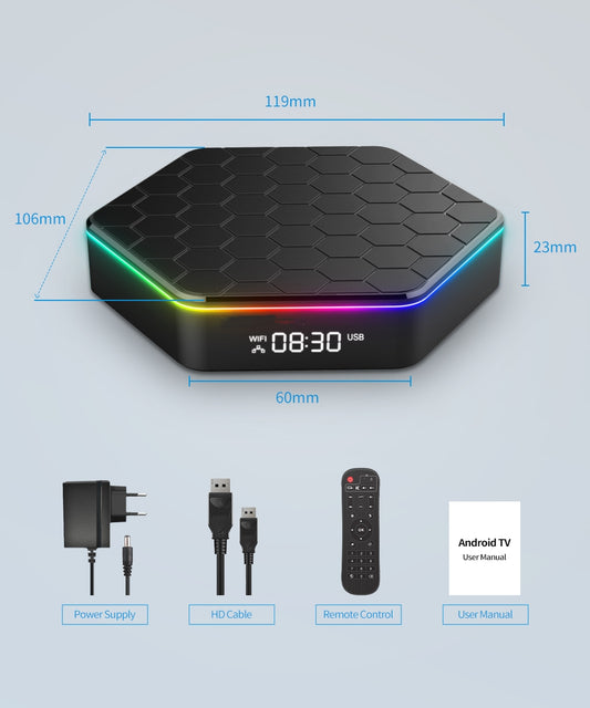 Android 12 Smart TV Box 5G Wi-Fi 6