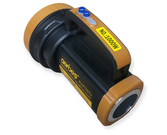 1000W Searchlight With Bluetooth Speaker 4500Mah Battery Power