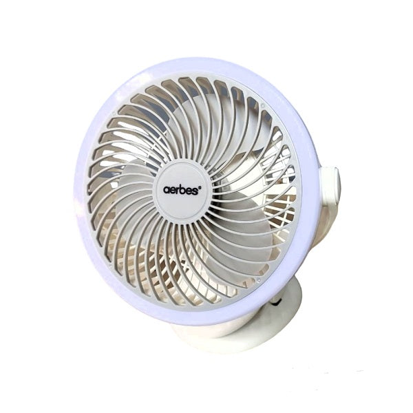USB Rechargeable Table Clip Fan With Battery