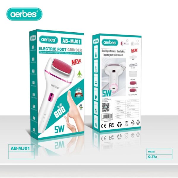 5W Rechargeable Feet Pedicure Grinder 600Mah Battery