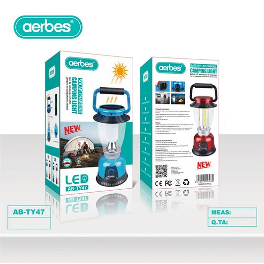 Rechargeable Solar Powered /Battery Operated Camping LED Light