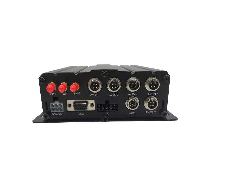 4 Channel mobile sdvr vehicle cctv kit with g-sensor, wifi, 4g, gps & remote monitoring (256gig SD Card)