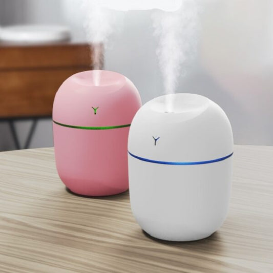 220ML Mini Humidifier For Home, Car, Ultrasonic Mist Maker With LED Light