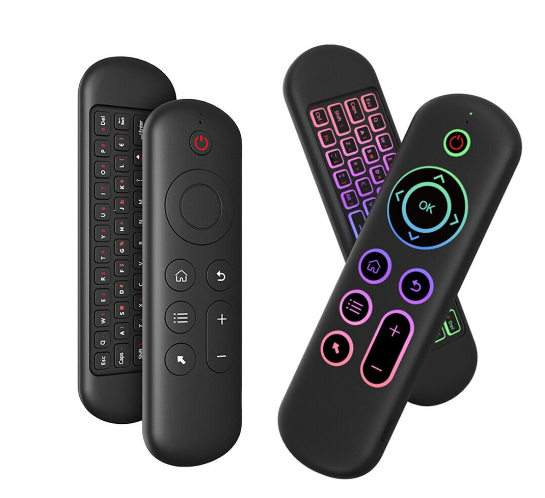 Rechargeable AIR Wireless 2.4GHz MOUSE REMOTE Mini KeyBoard with RGB Backlight & Dual Mode