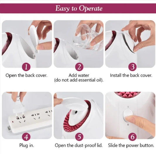 Thermal Nano Spray Facial Skin Cleansing Steamer