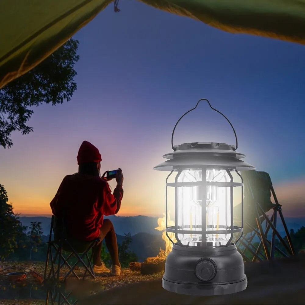 USB Rechargeable Emergency Camping Lantern With Bluetooth Speaker