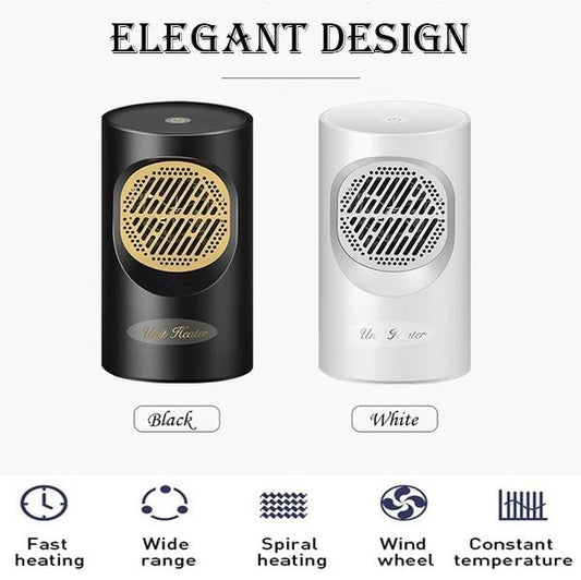 Portable Elegant Table Unit Heater White