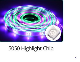 5M USB Ribbon 5050 RGB LED Strip Light With Remote Control
