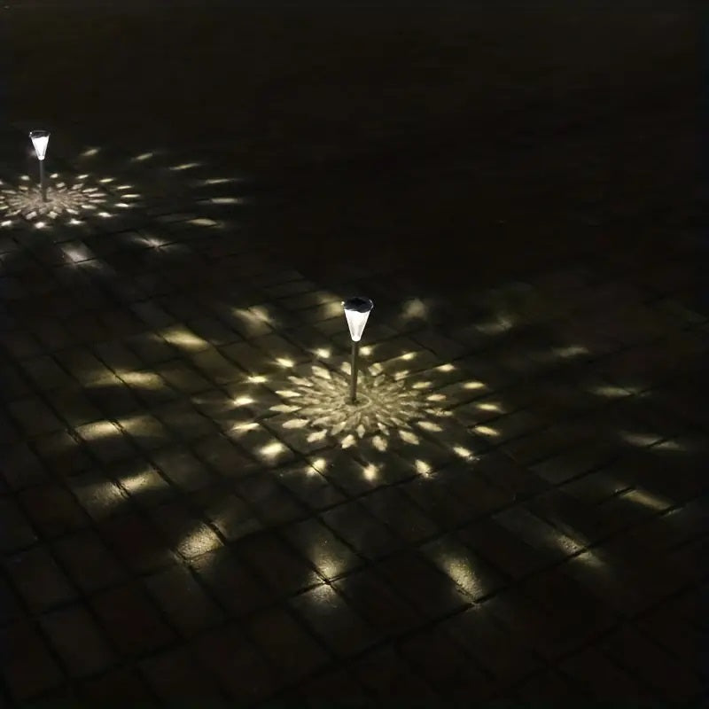 30W Solar Powered Spike Light 2pcs Warm White LED
