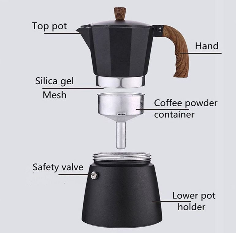 300ml Black Matte Coffee Pot