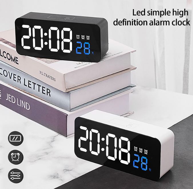 Rechargeable 1200mah Digital Alarm Clock