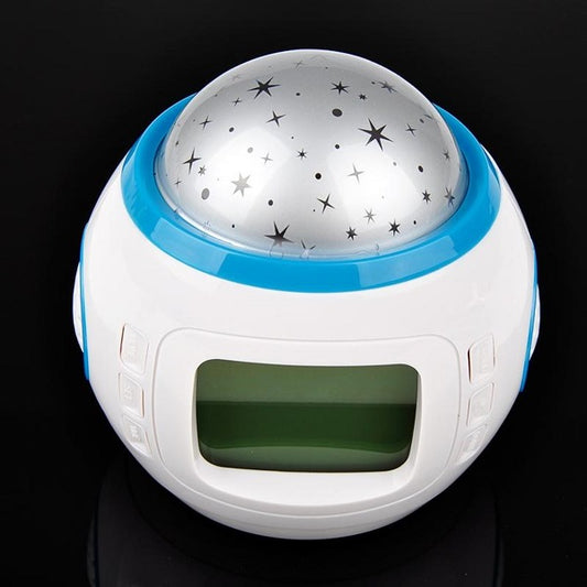 Starry LCD Display Projection Alarm Clock