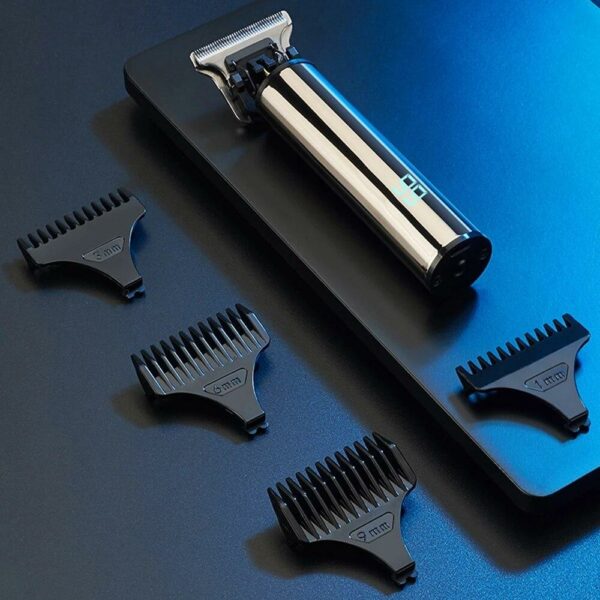 Cordless Mini Electric Hair Trimmer with LCD Display