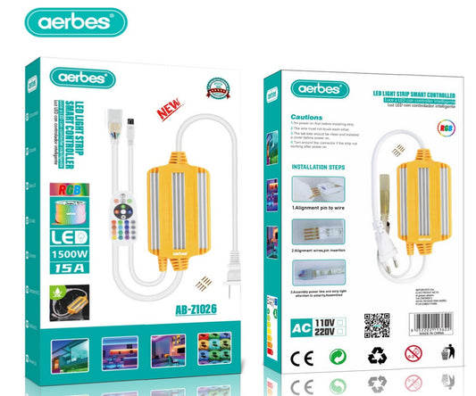 12MM RGB Waterproof LED Controller Strip Lights