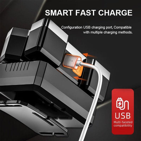 Rechargeable 4 Sided 9 LED Headlamp