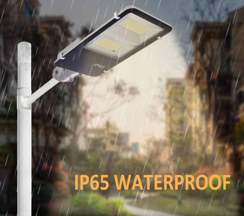 200W Solar Waterproof Street Light With Solar Panel & Remote Control