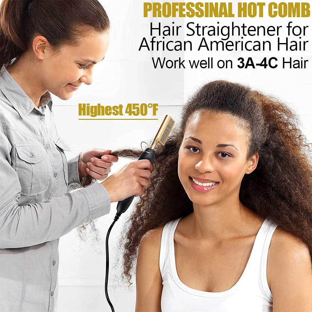 Premium 2-In-1 Hair Styling Press Comb